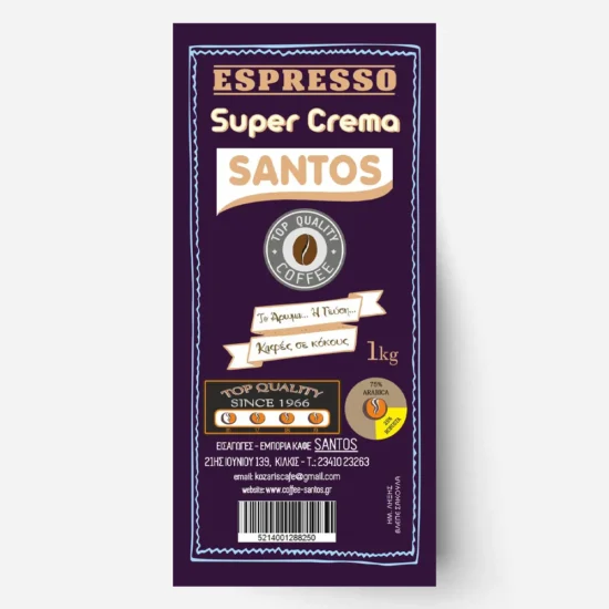 Espresso Santo 75% Arabica – 25% Robusta